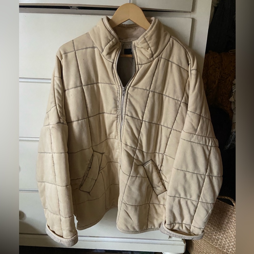 Women’s Cream Quilted Jacket
